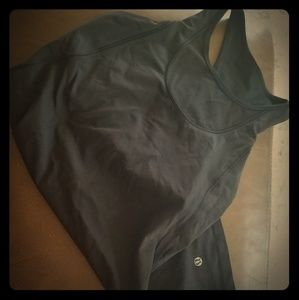 Blk Lululemon Mesh trim athletic top size 8